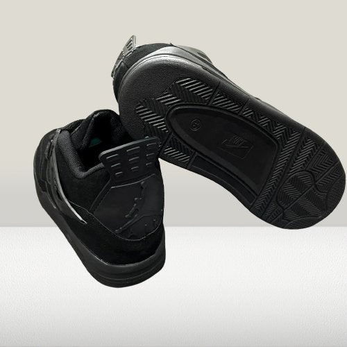 Backside view of Jordan 4 Black
