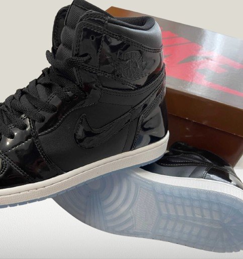 Backside view of jordan 1 space jam