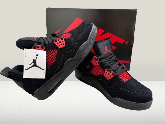 Jordan 4 Red sneakers Basketball edition