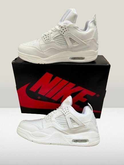Jordan 4 White Shoes with box