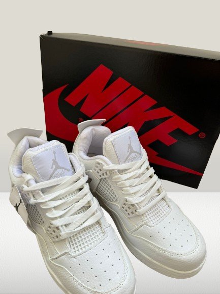 Jordan 4 White top-down view