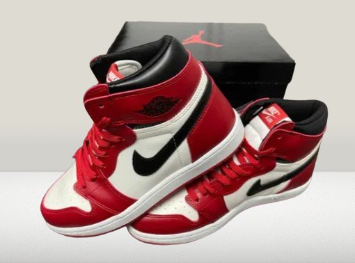 Top-down shot of the Air Jordan 1 Chicago Sneakers
