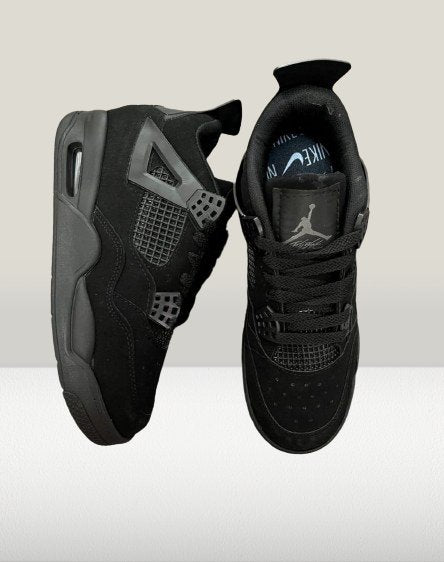 Top down view of Jordan 4 Black