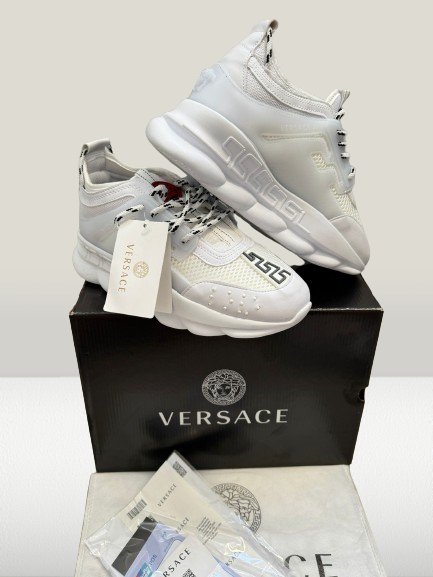 Versace Chain Reaction White luxury sneaker design
