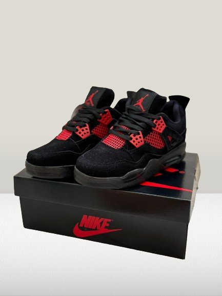 classic Jordan 4 Red Sneakers