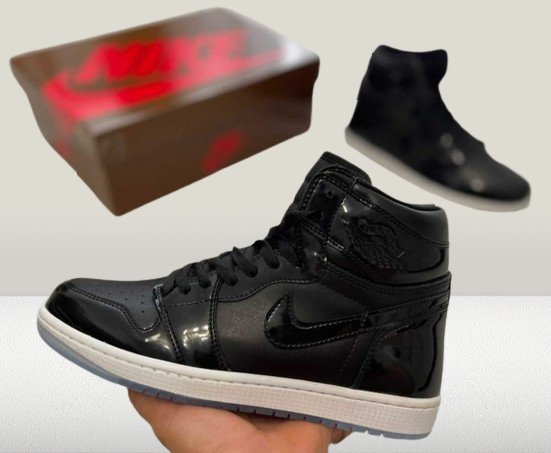 close up look of New jordan 1 space jam Shoes