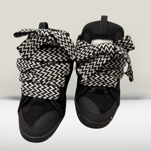 Lanvin Leather Curb Sneakers Black ultimate choice for fashion and style