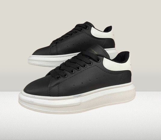 Alexander McQueen Black sneakers with white sole