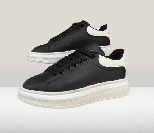 Alexander McQueen Black sneakers with white sole