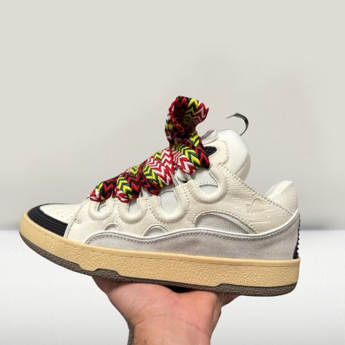 Iconic Lanvin Curb shoes with eye-catching laces