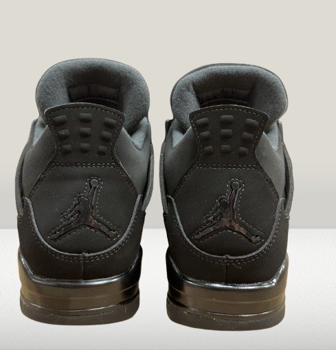 Jordan 4 Black Cat  with logo  