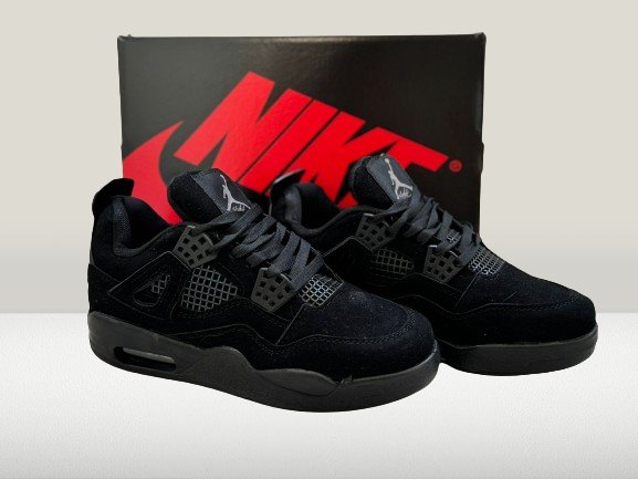 Jordan 4 Black with Nike box
