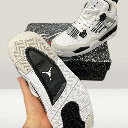 Jordan 4 Military Black backside view with logo