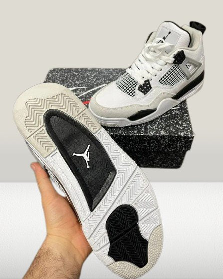 Jordan 4 Military Black backside view with logo