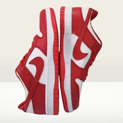 Nike Dunk Panda red and white colorway sneakers 