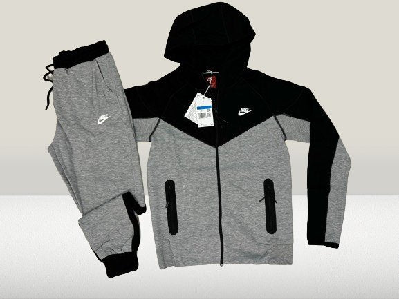 Nike Tech Fleece GRI-NEGRU, model nou 2025