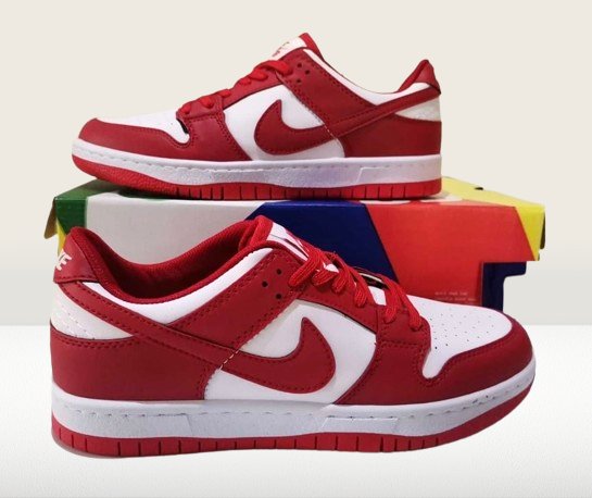 Nike dunk panda low shoes side view