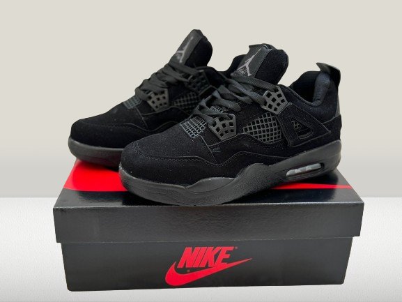 Nike Jordan 4 black sneakers