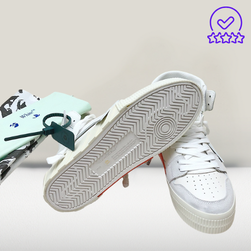OFF-White x Nike 3.0 Court Sneaker - Zigzag Rubber Outsole for Dynamic Traction