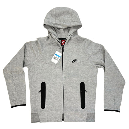 Partea superioară a hanoracului Tech Fleece gri cu glugă