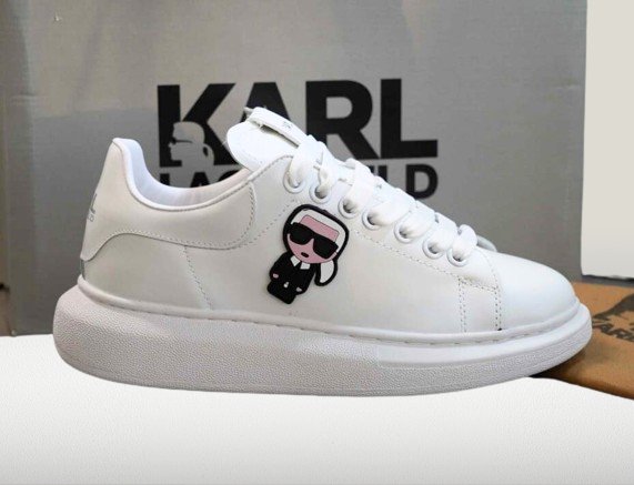 Side profile of karl lagerfeld sneakers