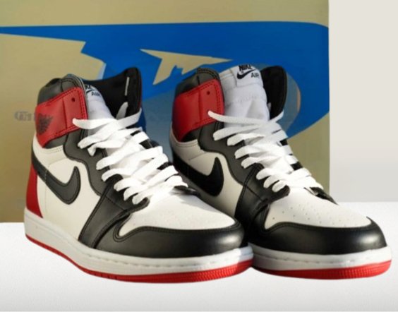Studio view of Jordan 1 Black
