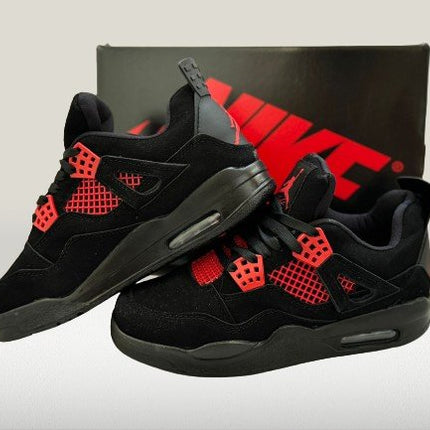 Top view of Jordan 4 Red sneakers