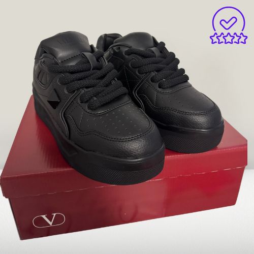 Valentino black Shoes for office-to-evening transitions.