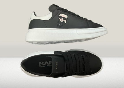 Karl Lagerfeld - Black Leather [40% OFF] - ShoeResidenceStylish Karl Lagerfeld Shoes with white soleKarl Lagerfeld36adidas alb karl lagerfeldadidas negurAdidasi Dama Karl11