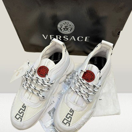 new edition Versace Chain Reaction White shoes