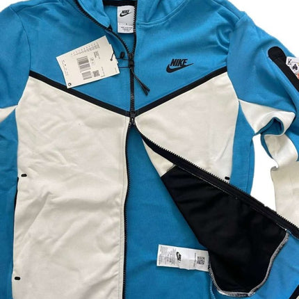 Nike Tech Fleece Baby - Blue 2025 [Full - Set] - ShoeResidenceVedere detaliată a Nike Tech Fleece albastru deschisNike TechSalbalb compleualb fleece8