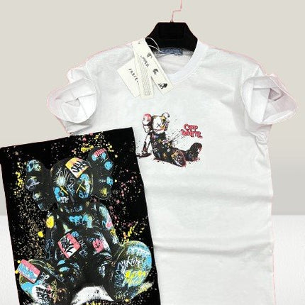 Tricou OFF - WHITE [NOU] - ShoeResidence tricouri bărbați, tricouri damă, tricouri firmă, tricouri vară, tricouri diferite branduri, tricouri femei, tricouri casual bărbați, tricouri casual femei, tricouri polo, tricouri sport, tricouri personalizate, tricouri stil urban, tricouri cu imprimeuri, tricouri simple, tricouri colorate, tricouri elegante, tricouri Moschino, tricouri Off - White, tricouri Gucci, tricouri Nike, tricouri AdidasCompleuriS