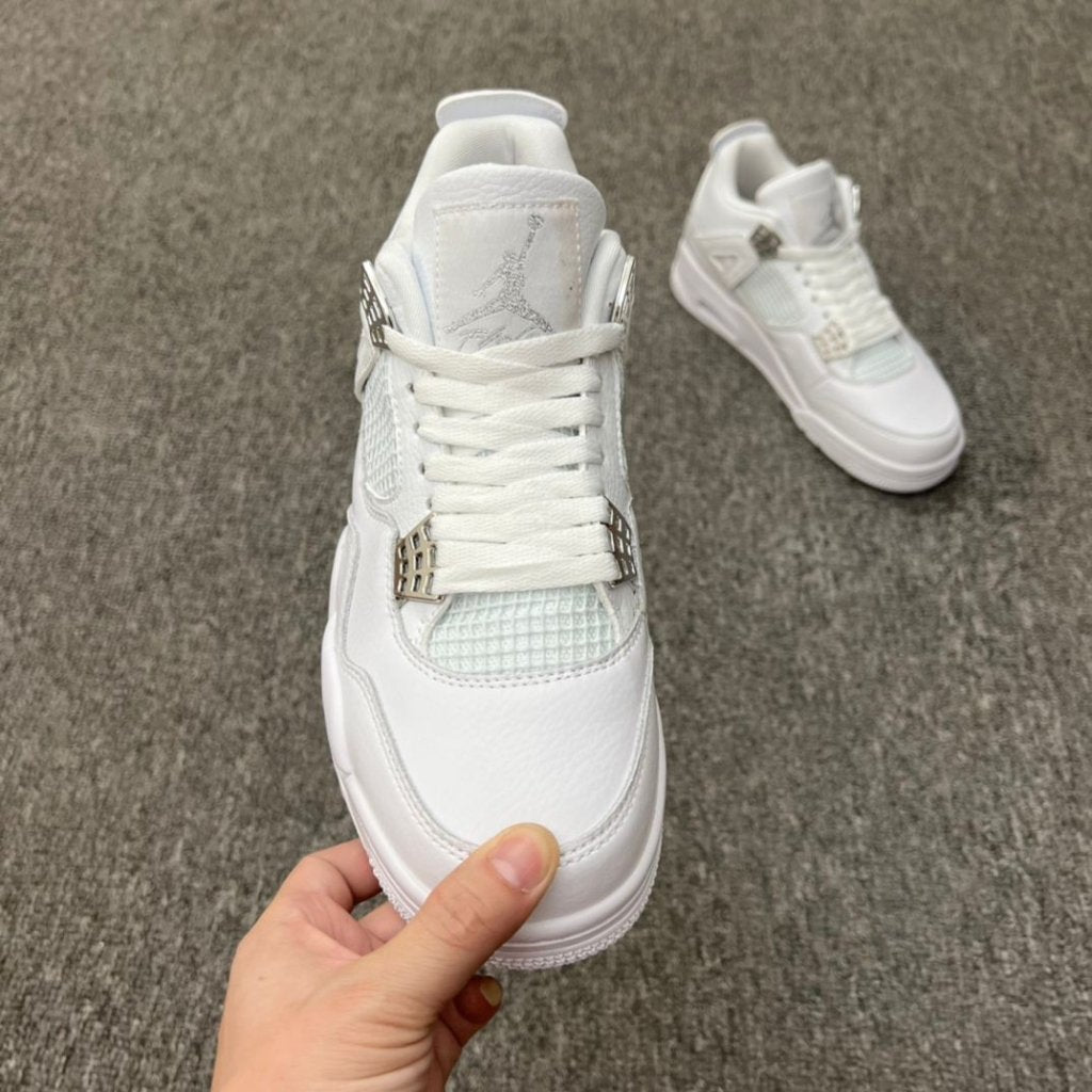 white Jordan Retro 4