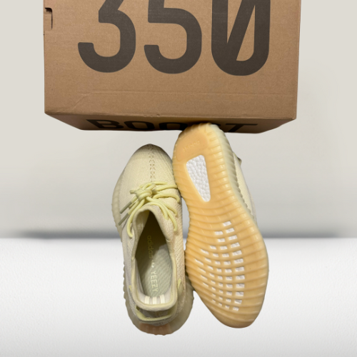 Yeezy BOOST 350 V2 Cream White back view with heel tab